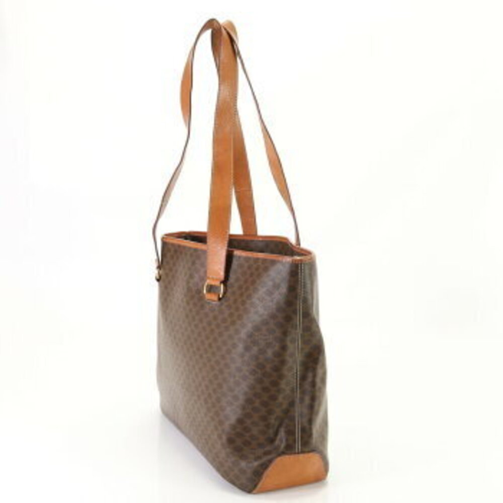 Celine Macadam Leather Tote Bag Shoulder Handbag - Picture 5 of 14